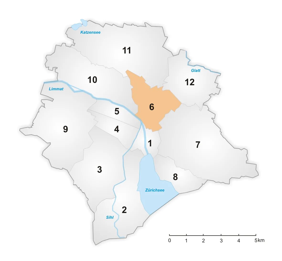 6 Округ. Stadtkreis. Zurich Districts. Река Глатт Цюрих.
