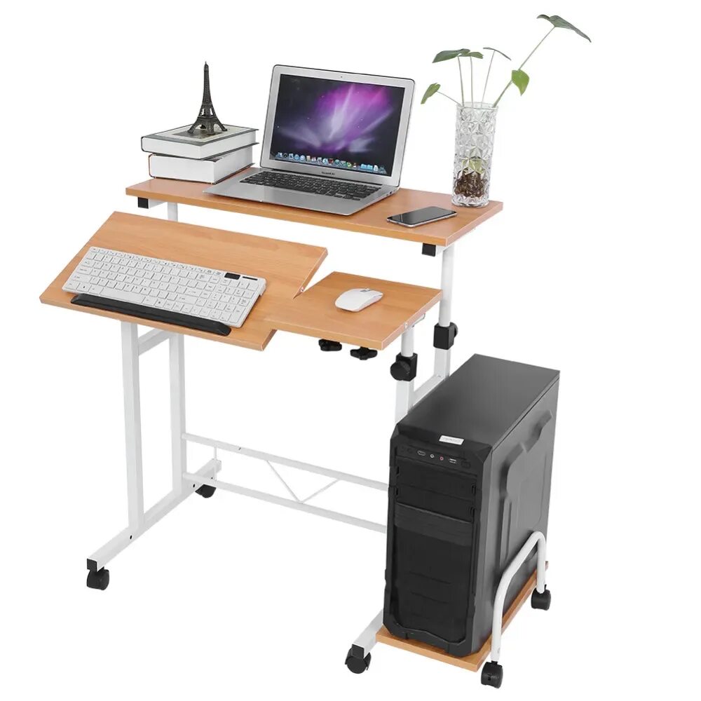 QCT-2am Foldable Computer Desk. Складной компьютерный стол. Регулируемый компьютерный стол. Компьютерный стол наклонный.