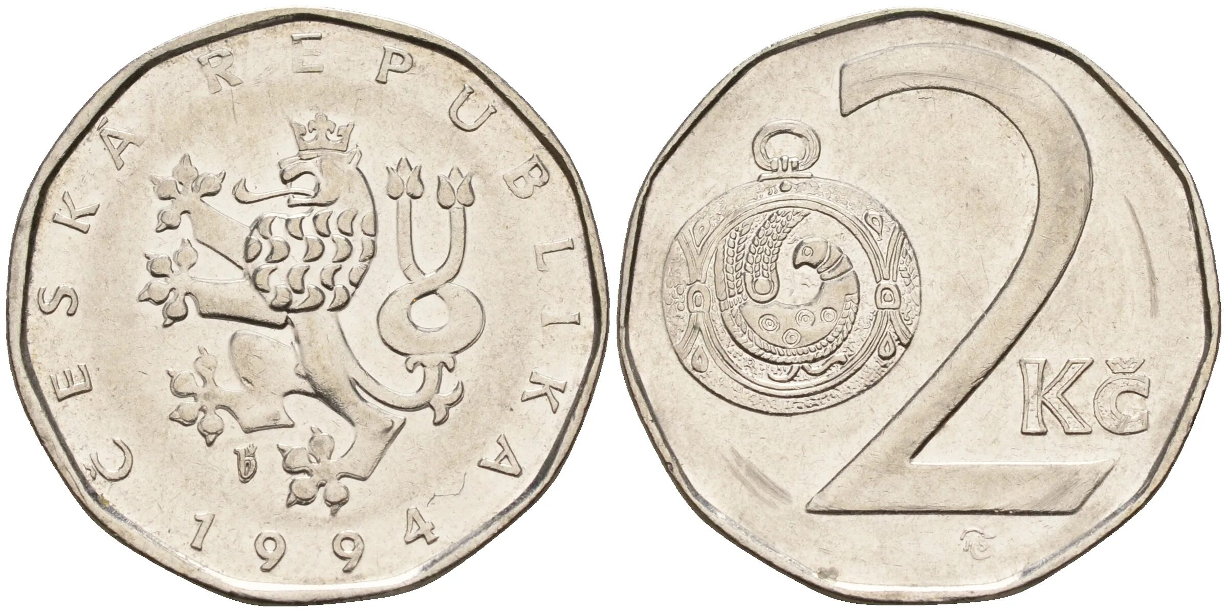 Чехословакия два. Чехия 2 кроны 1993 год. 2 Кроны 2004 Чехия. Словакия 2 кроны 1993. 2 КС чешская монета.