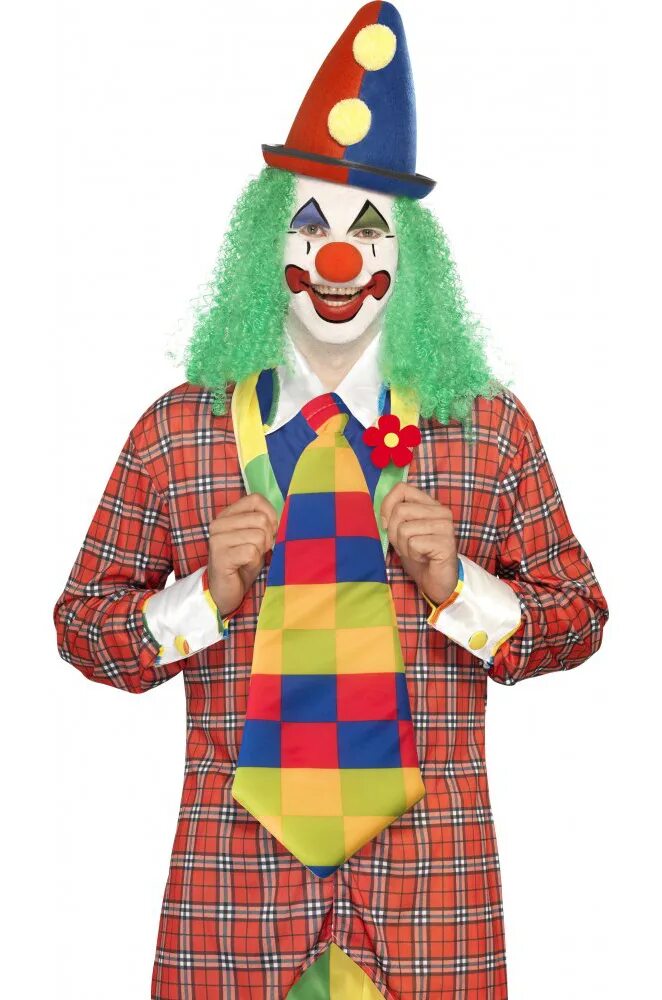 Галстук клоуна. Клоун. Клоунский костюм. Костюм веселого клоуна. Набор клоуна.