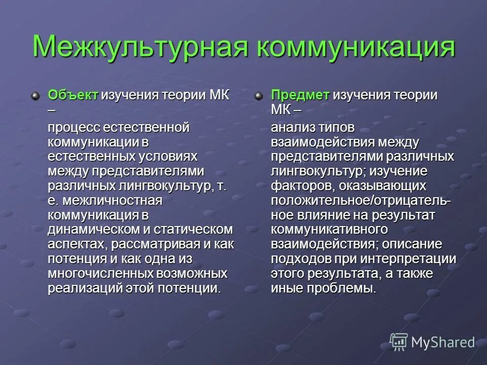 Межкультурная коммуникация исследование