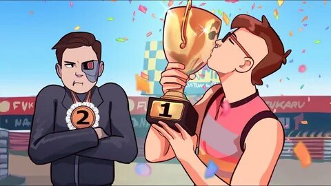 Beat him