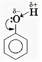 Гидроксильная группа в бензольном кольце. Строение молекулы фенола. Электронное строение молекулы фенола. Молекула фенола. Строение молекулы фенола рисунок.