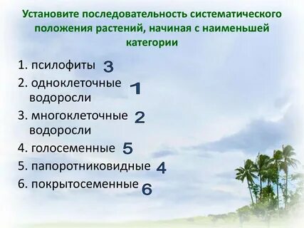 Установите последовательность систематических таксонов гадюка