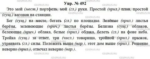 Русский язык седьмой русский ладыженская упражнение