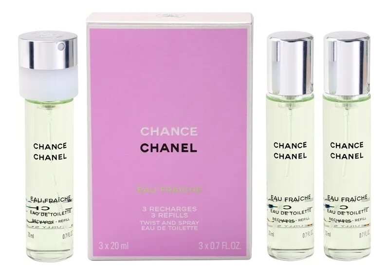 Chanel fraiche цена. 3*20 Ml Chanel "chance Eau Fraiche". Chance Eau Fraiche 3x20 Chanel. Chanel Eau Fraiche. Chanel chance Eau Fraiche 30ml.