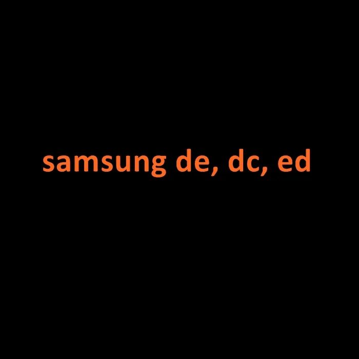 Самсунг ошибка 3. Ошибка de Samsung. Самсунг ошибка ed. Ошибка de 2лдж.