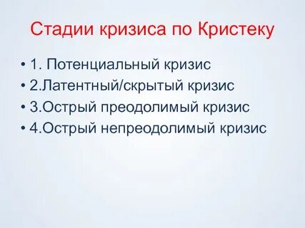 Острая фаза кризиса
