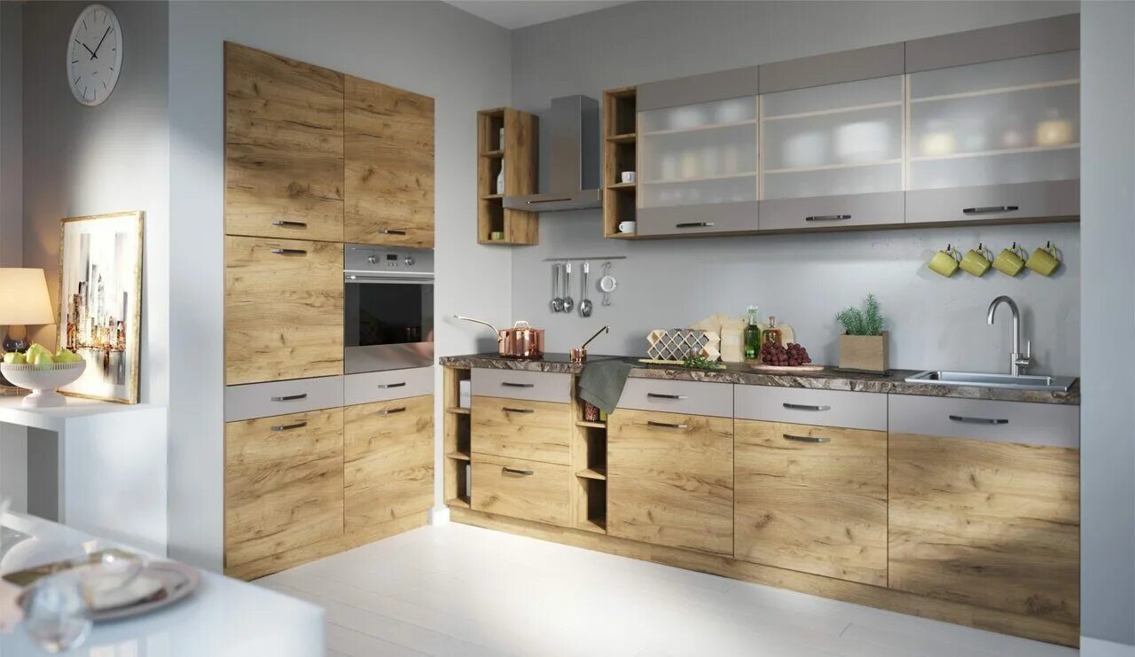 кухня равенна тренд. кухня крафт 2м бтс. дуб галифакс белый egger кухня. кухня крафт 2м бтс. дуб крафт фасады.