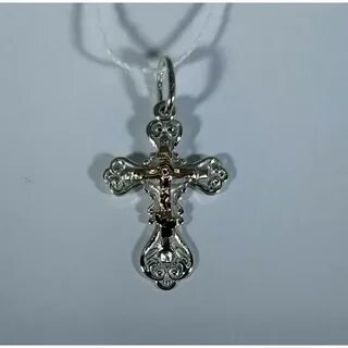 Серебряно золотые крестики