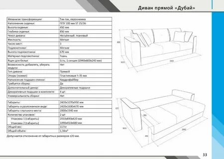 Размере в разложенном виде