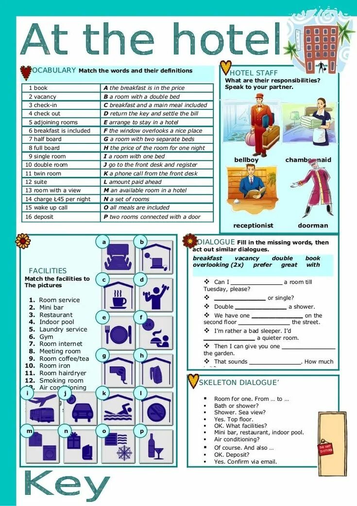 Английский язык в отеле Vocabulary. At the Hotel задания. Тема отель в англ языке. Задание по английскому at the Hotel. Going out dialogues