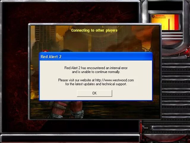 Internal error encountered. Red Alert 2 Internal Error ошибка. Ошибка при запуске Red Alert 2. Red Alert 2 окно ошибки при запуске. Меню паузы ред Алерт 2.