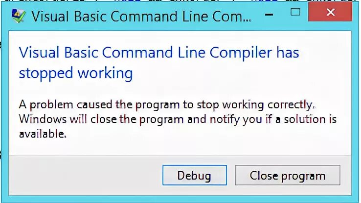 Visual basic command line compiler что это. Командная строка visual basic. аваст visual basic command line compiler грузит процессор. my program works fine.