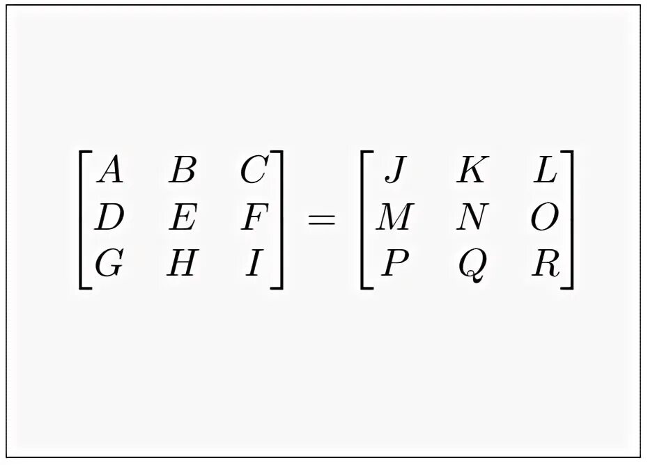 Block matrices