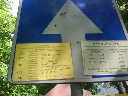 Расписание автобусов 587 зеленоградск