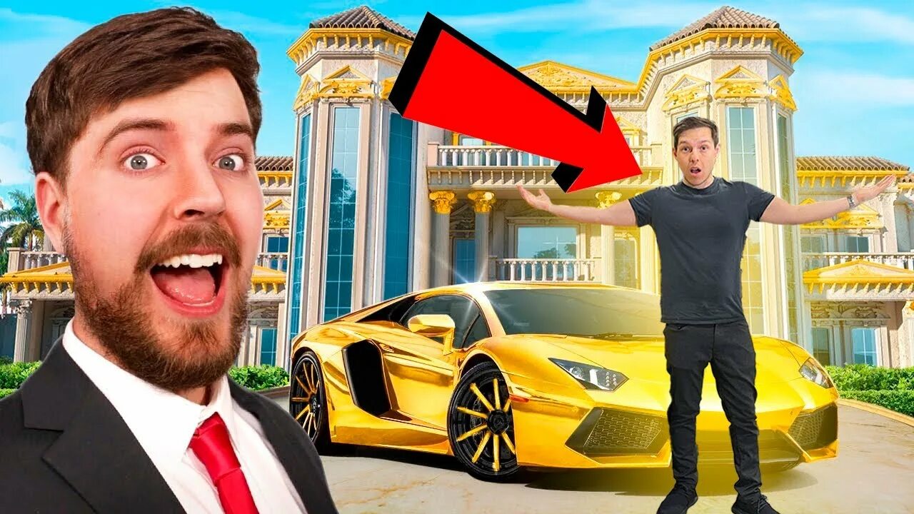 Миллионер с деньгами. Миллионер на выданье. Дом mr beast. Милионером. Миллионер на три дня.