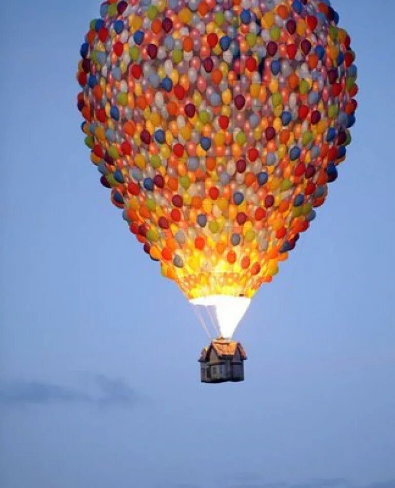 Воздушный шар. Vozdushnyye shar. Летающий воздушный шар. Воздушный шар с корзиной.