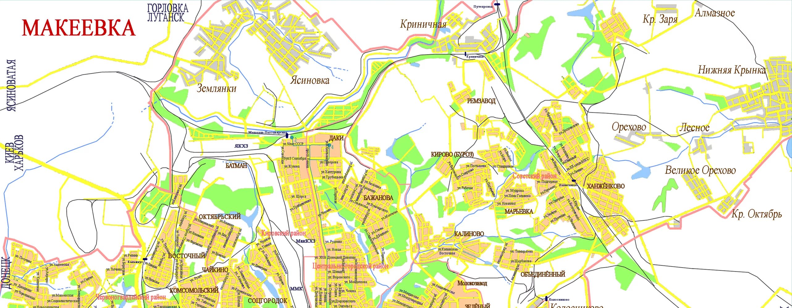 Районы Макеевки на карте. Город Макеевка Донецкой области на карте. Районы Макеевки на карте города. Макеевка на карте Донецкой области.