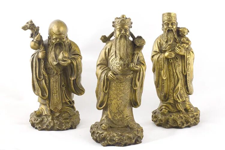3 фигурки. Фу син Бог Фусин статуэтка. Статуэтка три старца. Китайские фигурки. Три старца фигурки.