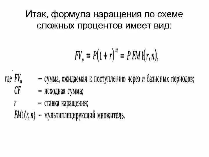 Формула наращения по сложным процентам. Формула наращения по простым процентам. Формула наращения по сложным процентам имеет вид. Формула наращенной суммы по простым процентам.