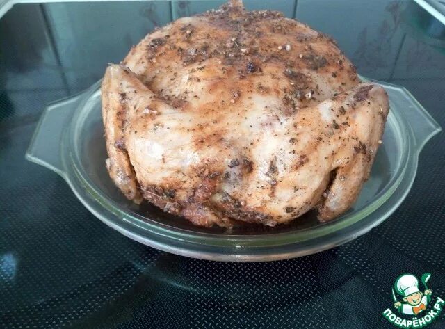 Как сделать курицу в микроволновке. Курица гриль в микроволновке.