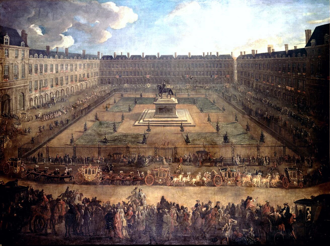 18 вв. Дворец Тюильри в Париже 18 век. Франция 18 века Лувр.