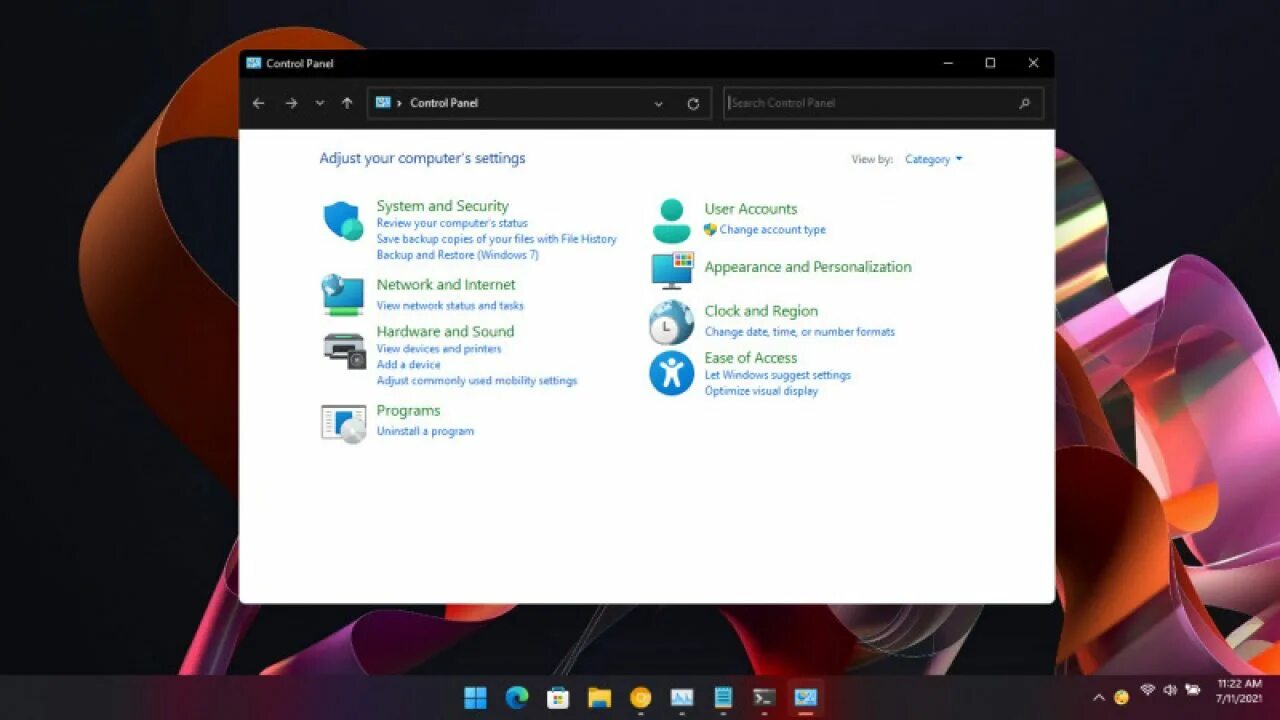 Как сделать прозрачную панель на виндовс 11. Панель управления в Windows 11. Контрольная панель виндовс 11. Windows 11 Pro панель управления. Панель управления звук виндовс 11.