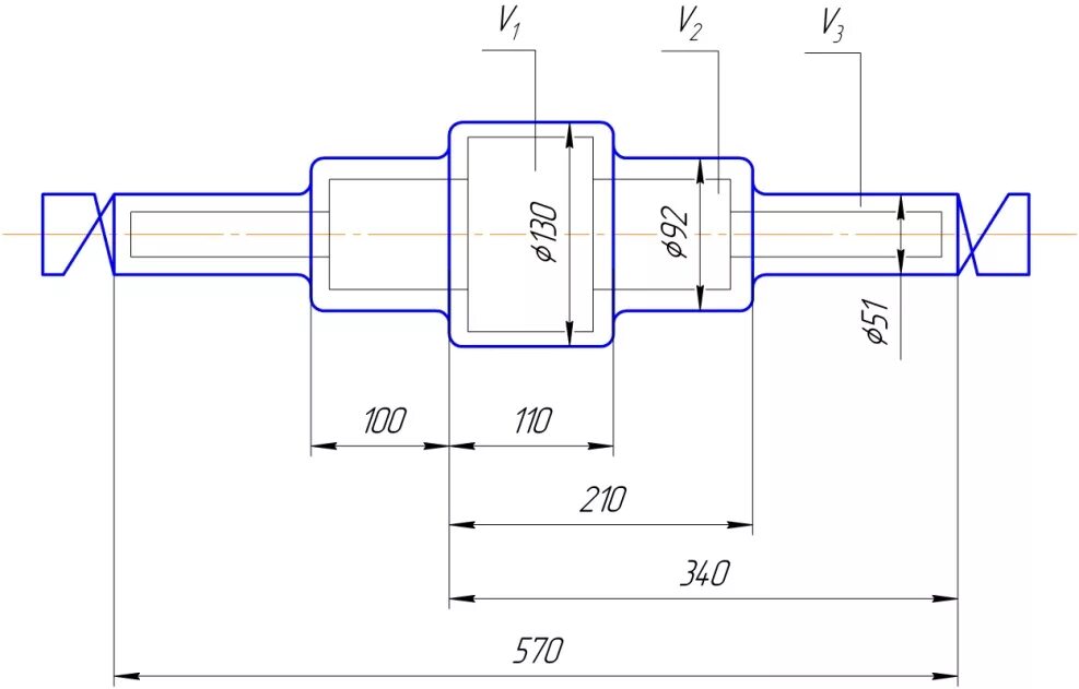 Ступенчатый диаметр. Чертеж поковки вала. Чертеж поковки вала шестерни. Вал заготовка поковка чертёж. Чертеж заготовки поковки вала.