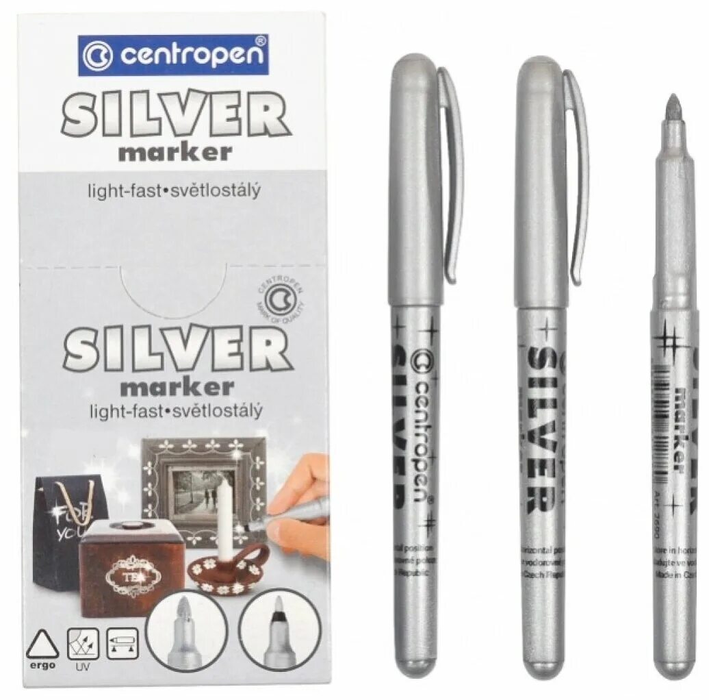 маркер centropen 2690 01 серебро. Centropen маркер серебристый. серебряный маркер. Centropen маркер (2690). маркер серебряный металлик.