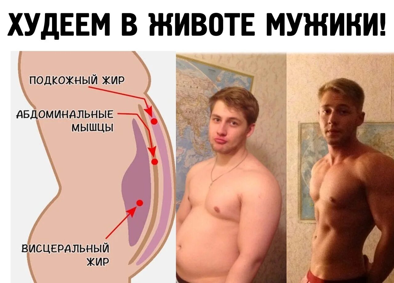 У мужчины вырос живот