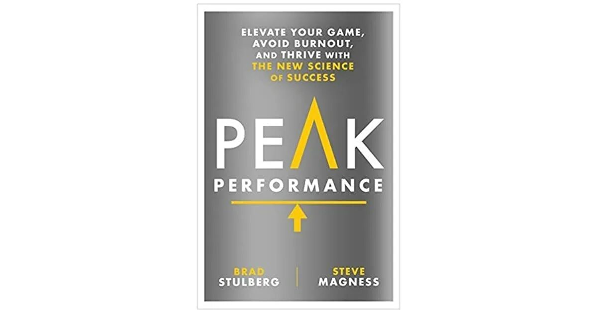 Book performance. Книга Peak Performance. Brad Stulberg book. The Science of success книга. Перфоманс ревю.