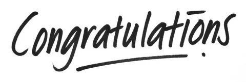 Congratulations winners