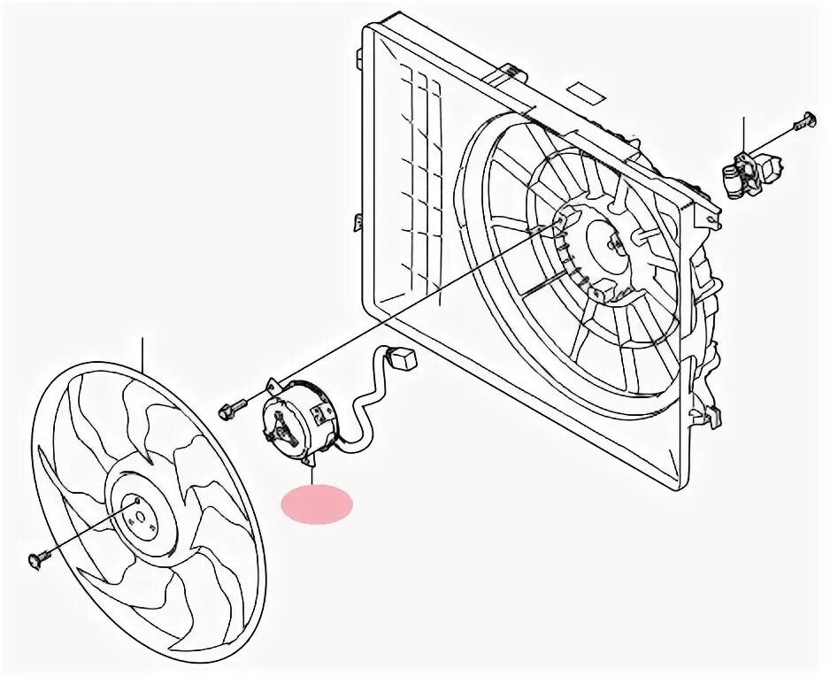 Киа рио 3 охлаждение. Вентилятор охлаждения Киа Спортейдж 3. Вентилятор охлаждения Киа Рио 3. Вентилятор охлаждения двигателя Киа Рио 2. Мотор вентилятора охлаждения Киа Рио 4.
