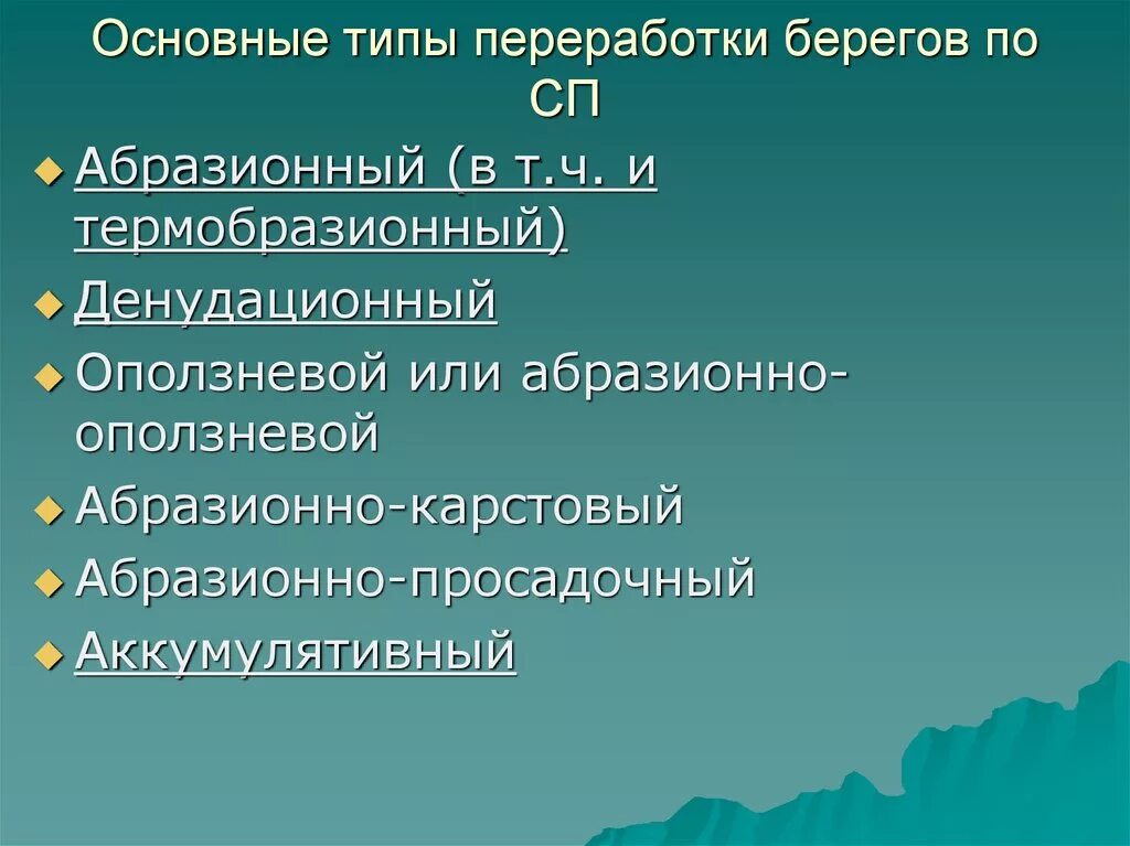 Переработка берегов классификация. Переработка берегов водохранилищ. Классификация берегов рек.