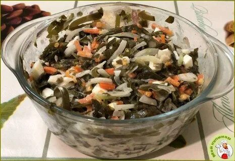 Салат из морской капусты без майонеза