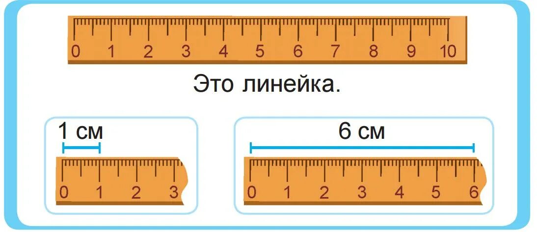 Измерение линейкой изображение