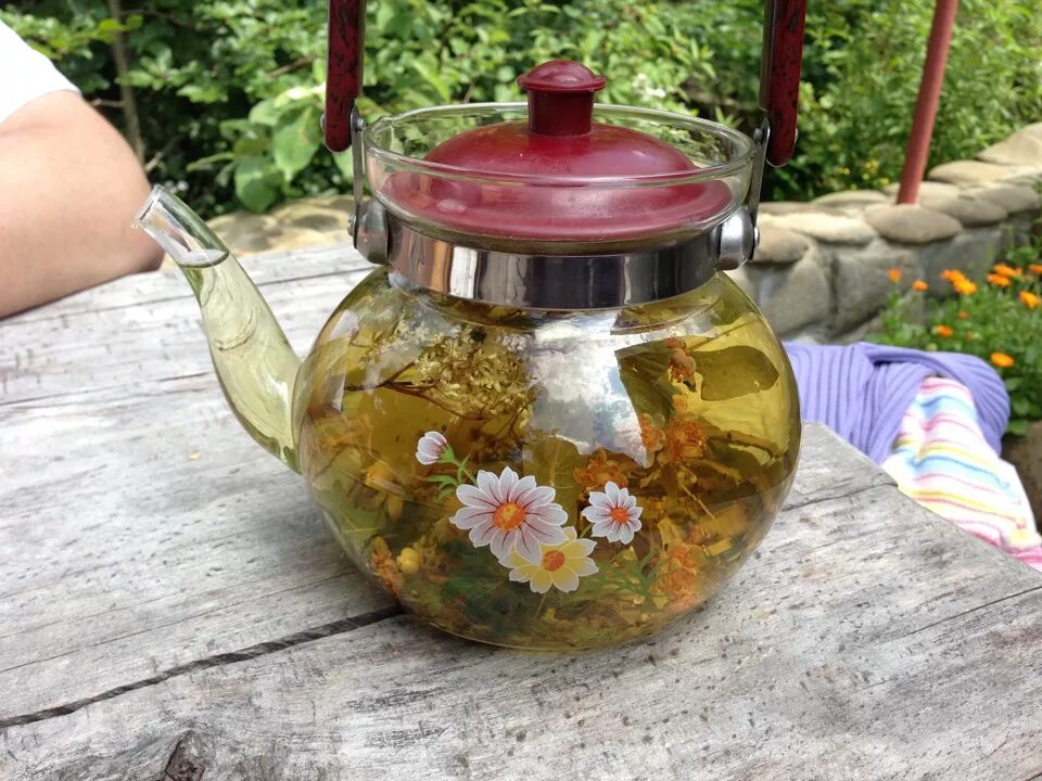 Травы вместо чая каждый день. Травяной чай. Чайник с травами. Чай из трав. Чай на травах.