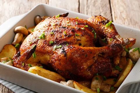 Cooked chicken