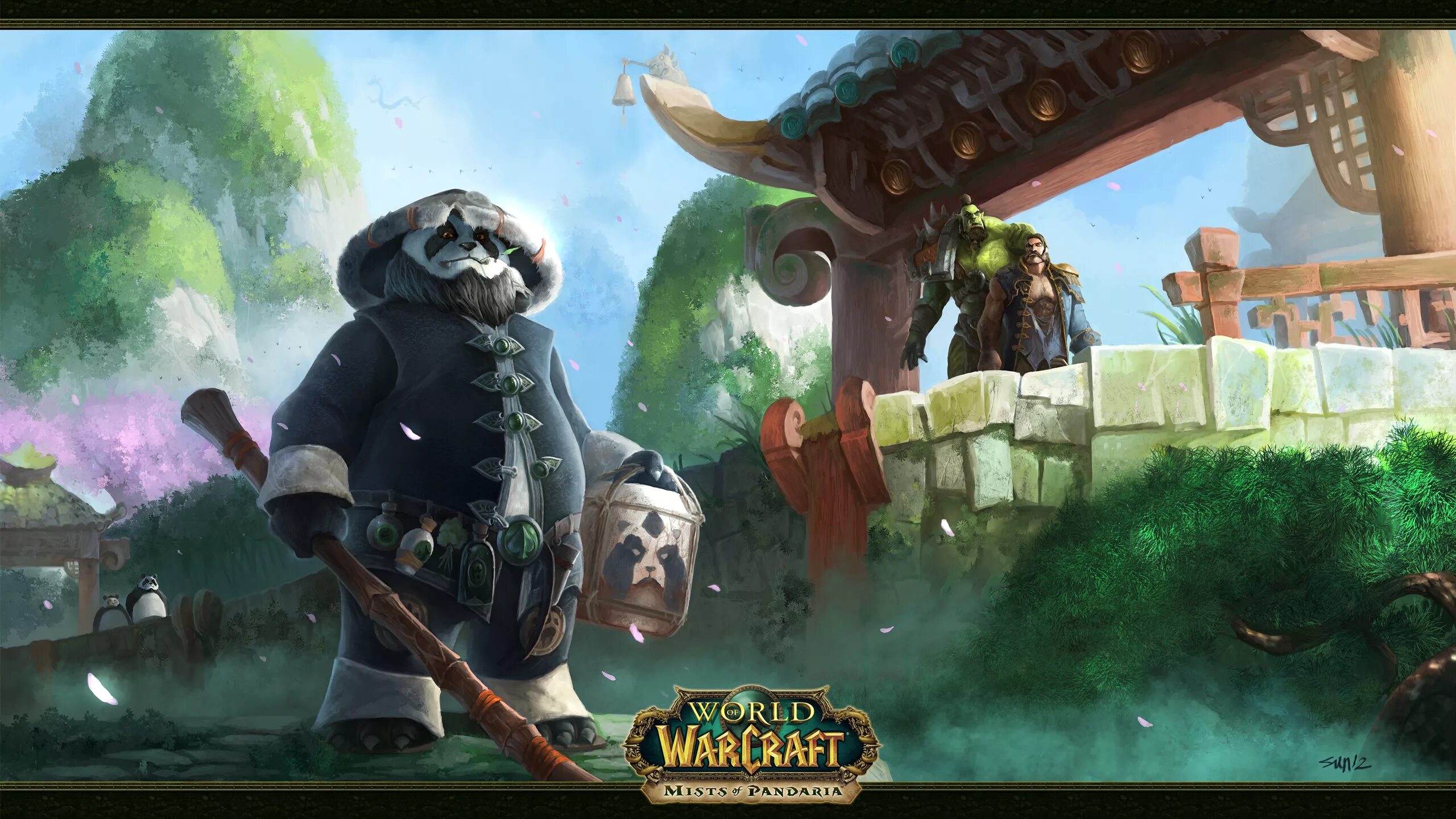 Варкрафт пандарены. World of Warcraft Mists of Pandaria Пандарен монах арт. Чэнь буйный Портер. Wow Mists of Pandaria пандарены.