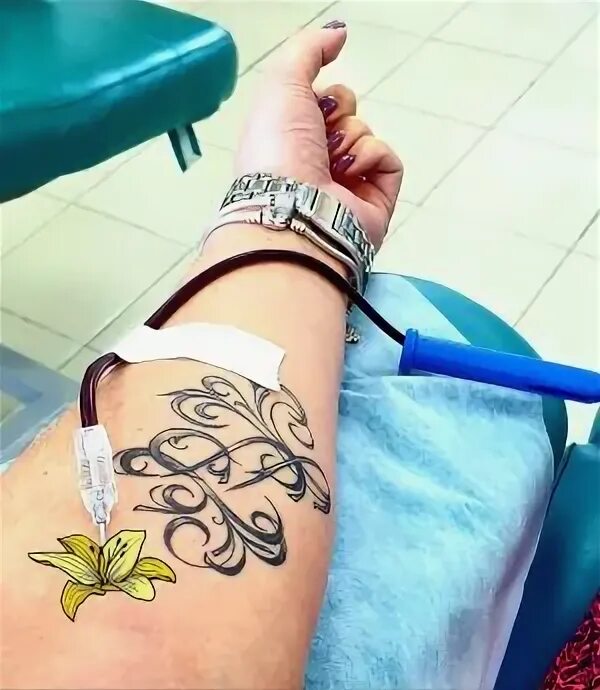 Тату донора. Татуировки доноров крови.