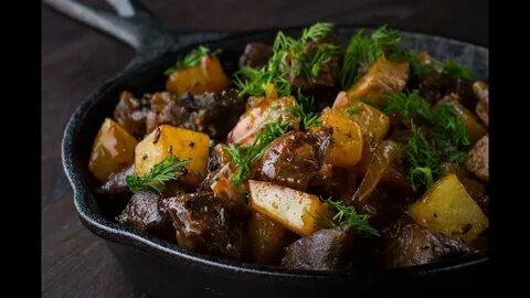 Жареная картошка с говядиной рецепт