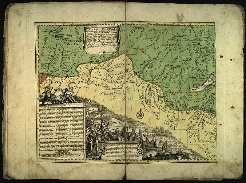 Первый географический атлас российский. Атлас Кирилова 1734.