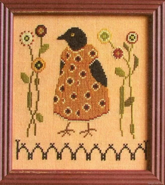 Примитив является. Вышивка goode huswife. ida mae crow the goode huswife схема. ворон вышивка примитив. вышивка крестом примитивы.