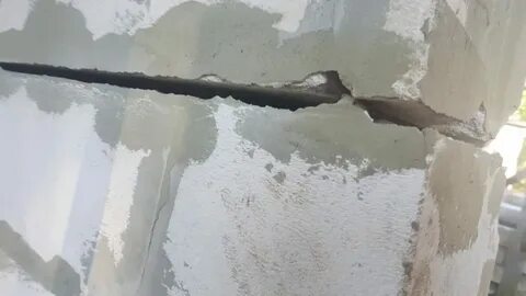 Вертикальные трещины в газобетоне
