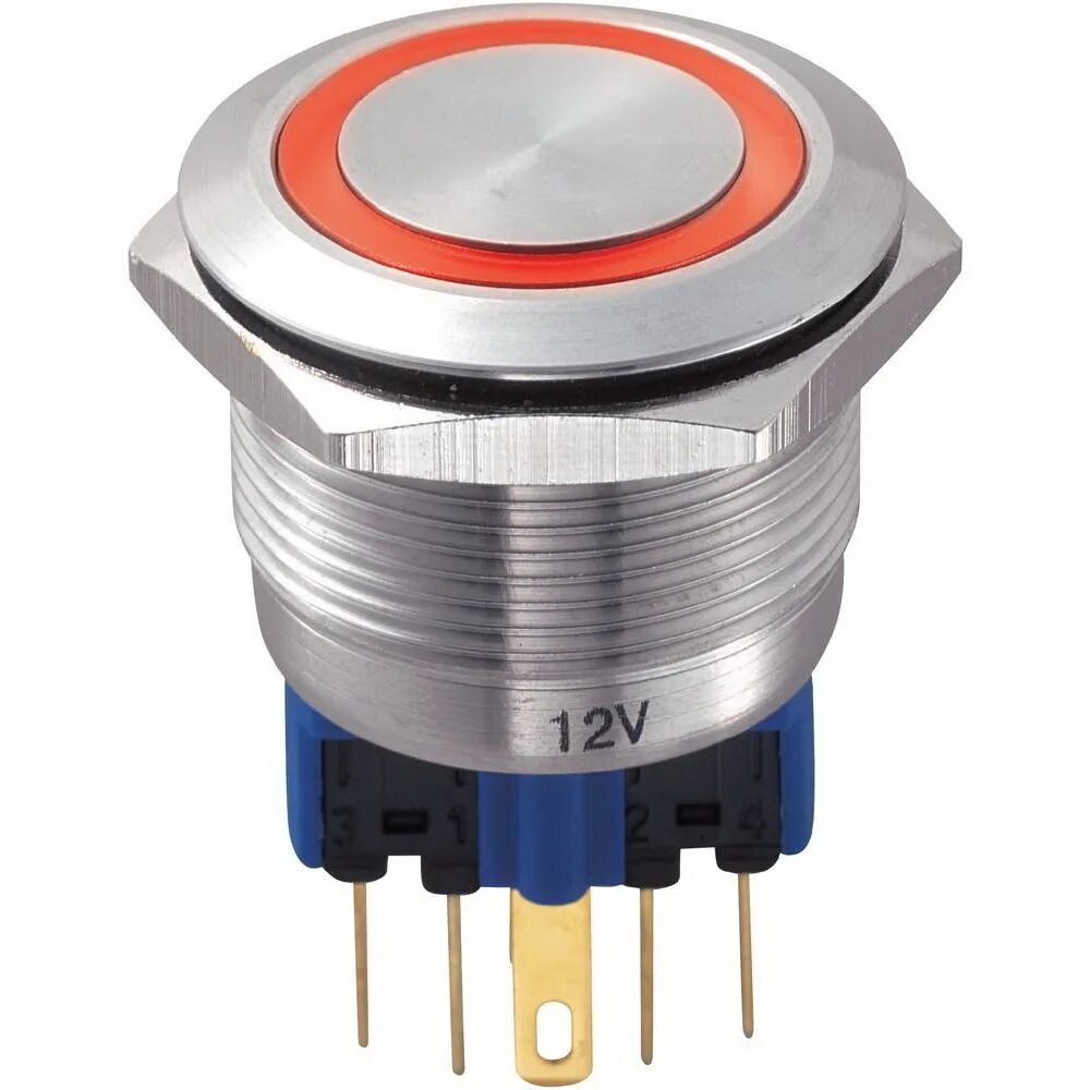 V кнопка. Кнопка антивандальная 19 мм off-(on) led12v 5a-250v 5c ip67 без фиксации. кнопка переключатель 12v без фиксации. кнопка антивандальная c фиксацией 22мм. выключатель кнопка круглая d=23 (с фиксацией и индикацией).