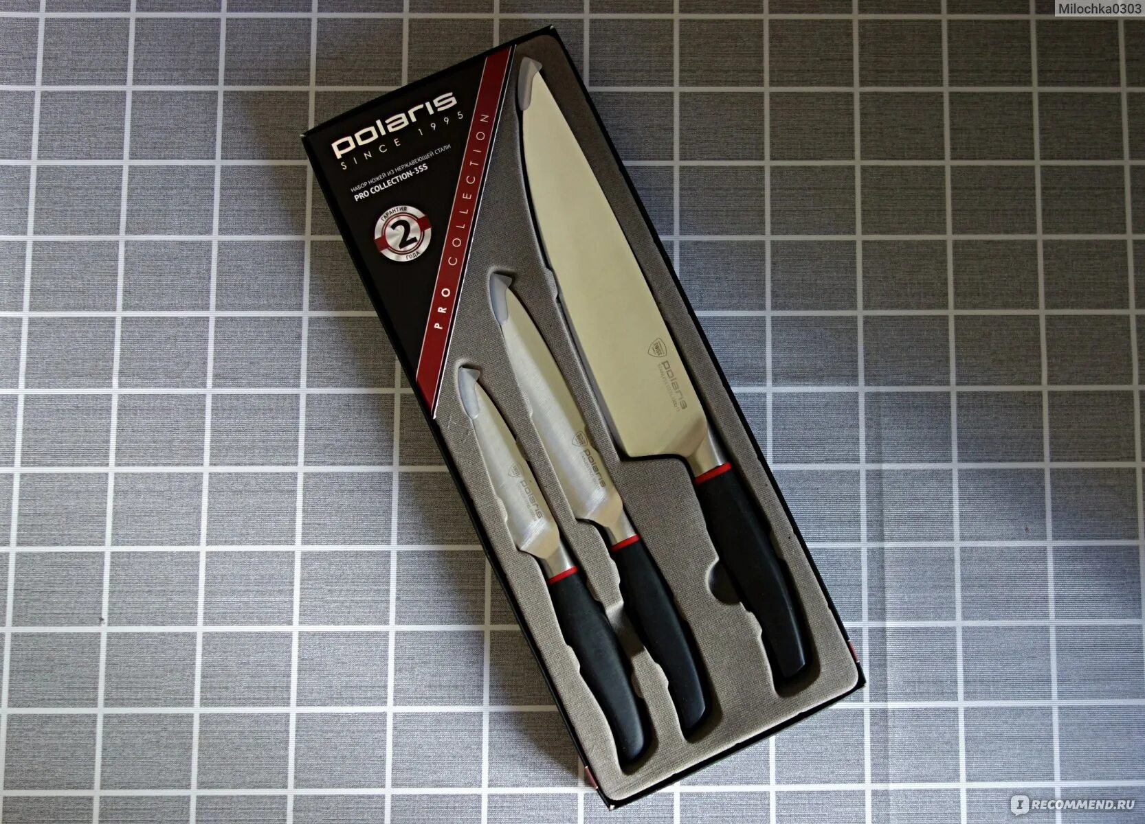 Polaris pro collection. Набор polaris pro collection-3ss, 3 ножа. набор ножей поларис. набор ножей полярис. картинки набора кухонных ножей поларис.