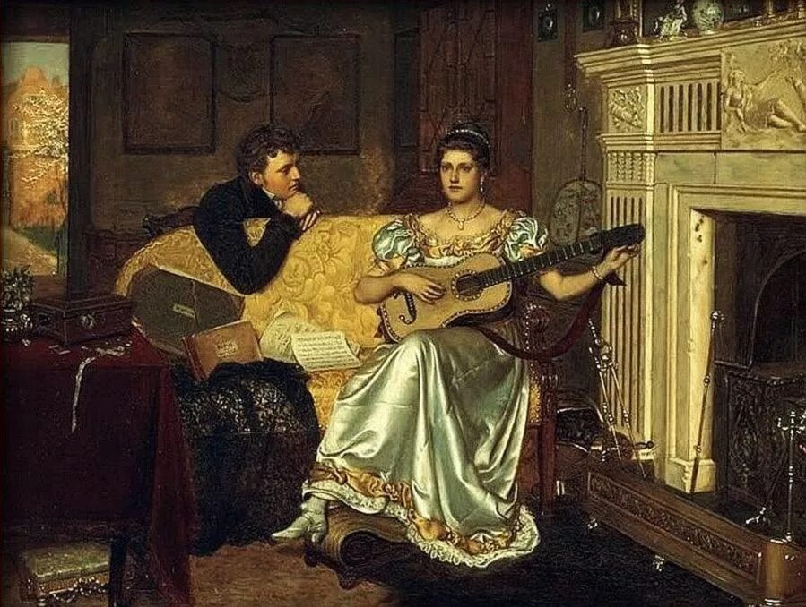 Лирические образы романс. Эдвард лейтон картины. романс в живописи. русский романс 19 века. романс картина.