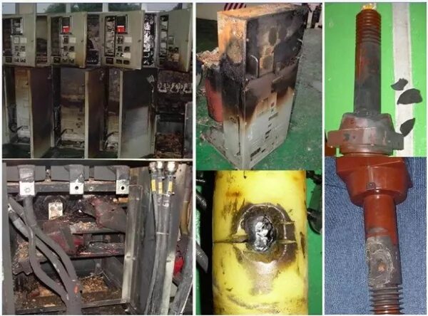 Тепловой пробой высоковольтной изоляции. Частично изоляции. Частичные разряды на изоляторах. Поврежденная изоляция проводов. Частичные разряды в изоляции кабеля.