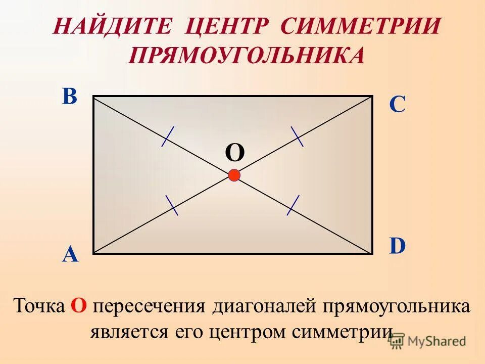 Центр правильного прямоугольника. Центр симметрии прямоугольника. RFR yfqnb центр прямоугольника. Центральная симметрия прямоугольника. Осевая симметрия прямоугольника.